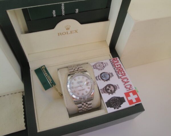 Rolex replica datejust acciaio madreperla brillantini jubilèè orologi replica