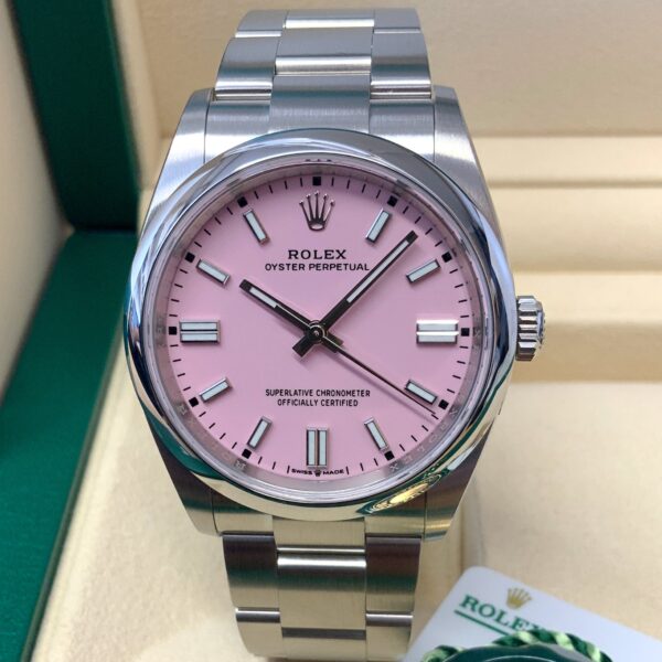 Rolex replica Oyster Perpetual 36mm 126000 candy pink dial